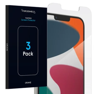 3X CRAVE ForceShield Tempered Glass Screen Protector for iPhone 13 Pro / Pro Max - Bild 1 von 5