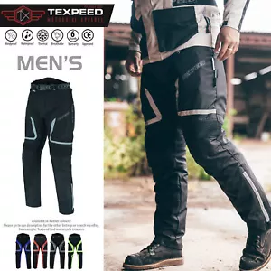 Motorcycle Trousers Motorbike Waterproof Cordura With CE Protective Biker Armour - Picture 1 of 14