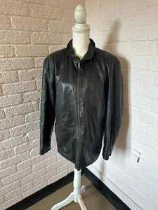 Bugatti black leather Jacket size 40 - Picture 1 of 7
