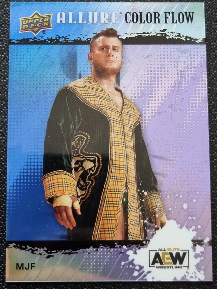 2022 AEW MJF Color Flow Blue/Purple /199 Upper Deck ALLURE Mint #81328 - Image 1 of 2