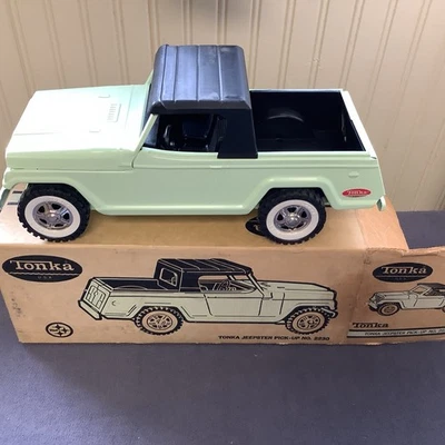 Rare Vintage 1969 Tonka No. 2230 Jeepster Pickup mint Green in Orig. Box - Image 1 of 4