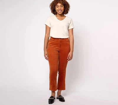 Pantalón alto de pana Studio Park x Leah Williams-alto de sidra 10-NUEVO-A619290 Foto 1 de 2