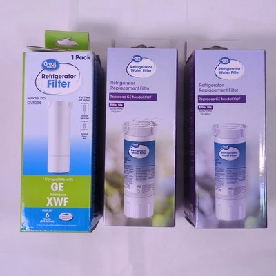 Great Value GE Refrigerator Replacement Filter 6 Month Life Model GVF034  3 Pack - Image 1 of 4