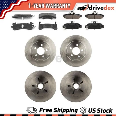 Rotores delanteros traseros y pastillas de freno de cerámica para Chevrolet Camaro 1988 1985 1986 1989_ Foto 1 de 4