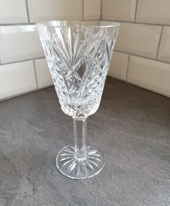1x Tyrone Crystal Wine Glass Antrim Pattern Irish Hand Blown VGC 170ml H16.5cm - Picture 1 of 8