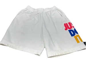 Nike Fleece gefütterte Jogginghose Shorts Herren Gr. M schwarz mit Logo Print Taschen - Bild 1 von 10