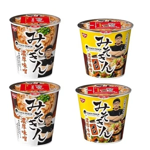 Set Of 4: 2 New Misokin And 2 New Misokin Meshi Cup Ramen/Cup Meals (Bulk Purch_ - Picture 1 of 1