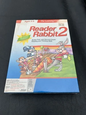 Reader Rabbit 2 The Learning Company Big Box IBM Tandy Game 3.5" NEW 1992 - Image 1 of 4