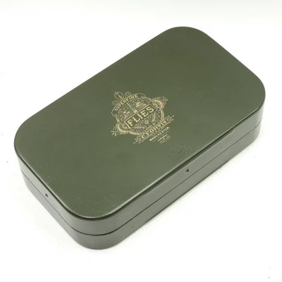 Orvis Superfine Wheatley Fly Box. Dark Green. Foam. Made in England. (B). - Image 1 of 3
