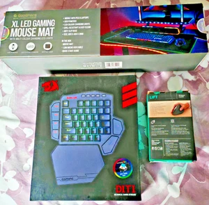 Redragon K585 PRO Wireless One-Handed Mechanical Keyboard 42 Keys + mat & mouse - Picture 1 of 2