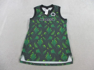 Нигерия футбол Джерси мужской средний зеленый геометрический все над печать без рукавов бак - Изображение 1 из 4