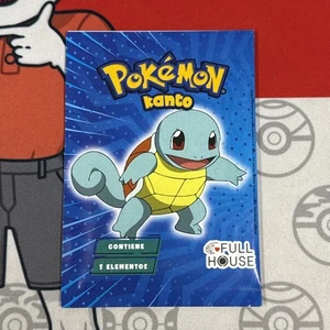 Squirtle Pokemon Kanto Full House Sealed 5 Card Sticker Pack Sealed - Picture 1 of 3