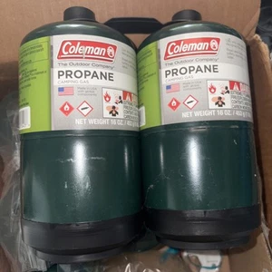 Coleman Propane Camping Fuel Pressurized Cylinder 16 Oz - 332423 (2 Pack) - Picture 1 of 1