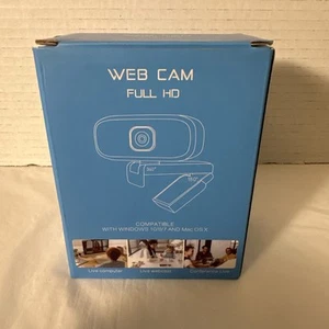 HD 1080p Webcam with Microphone for Desktop for Laptop Web Camera - Afbeelding 1 van 3