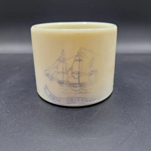 Taza de afeitar vintage antigua Spice envío amistad vidrio Shulton americano temprano NJ - Imagen 1 de 8
