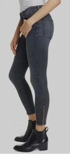 Rag & Bone Jeans 26 Cate Mid Rise Ankle Zip Skinny Abbey Road - Picture 1 of 9