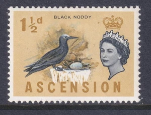 Ascension SG71 1963 11/2d Negro Noddy Cobalto Cambio de Color - Imagen 1 de 2