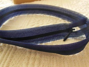 Fermeture éclair 50 cm bleu foncé invisible  non- séparable  A 90 couture robe  - Picture 1 of 3