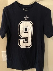 Nike NFL Players Dallas Cowboys Tee Shirt Romo #9 XL Athletic Cut Blue Medium - Picture 1 of 3