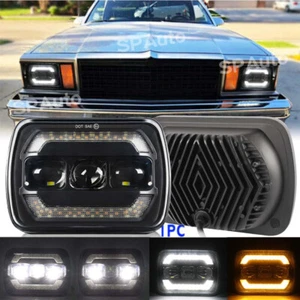 5x7" 7x6 LED Headlight Hi-Lo DRL For Chevy El Camino 1978-1981 Classic LUV Truck - Foto 1 di 9