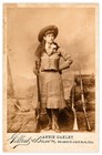 ANNIE OAKLEY Old West  Legend Vintage Photograph Cabinet Card RP 2