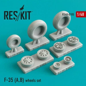 1/48 ResKit RS48-0185 F-35 (A,B) wheels set 3D Printed - Picture 1 of 1