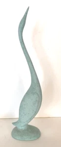 VINTAGE MCM 13 1/2" GROSS KERAMIK LANGHALS VOGEL FIGUR KRANICH REIHER REIHER SCHWAN - Bild 1 von 7