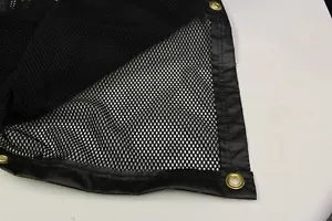 Archery / Golf Impact Netting Black Vinyl Bound Black #2 grommets 7'4" x 11'2" - Picture 1 of 6