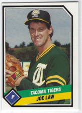 1989 TCMA Tacoma Tigers (Class AAA-Oakland A's) Joe Law