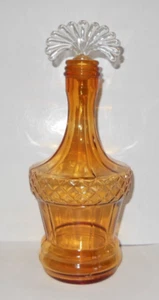 Vintage New Martinsville #15 Amber Decanter with Stopper - Picture 1 of 4