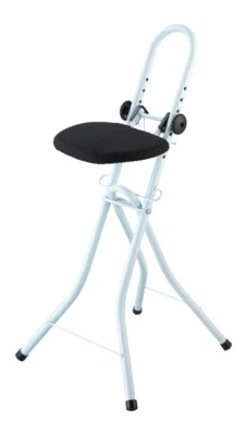 WENKO Bügel und Steh Hilfe Hocker Höhen verstellbar Sitzen Stuhl Bügeln Helfer - Bild 1 von 4