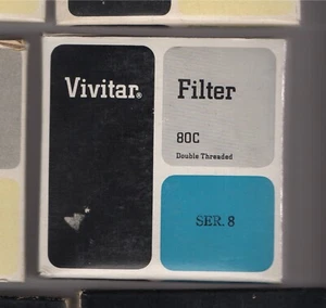 FILTRO Vivitar 80C Serie 8 Doble Hilo - Imagen 1 de 2