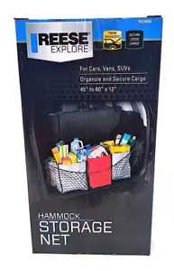 Reese Interior Trunk Envelope Cargo Storage Nylon Net Plus Mounting 9424000 - Picture 1 of 9
