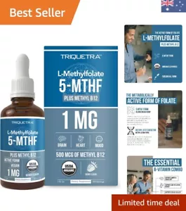 Organic Cherry Flavor Methyl Folate 15mg + B12 Cofactor for Methylation - Picture 1 of 10