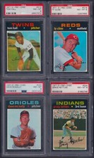 PSA 8 1971 OPC O-pee-chee #313 Tom Hall Minnesota Twins POP 7 ONLY READ