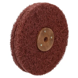 8 Zoll Scotchbrite Rad Metall Polieren Satin Mopp super grob mittelfein - Bild 1 von 4