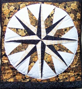 Quillow (Kombikissen/Steppdecke) Mariner's Star KK3 Amish Made in USA - Bild 1 von 2