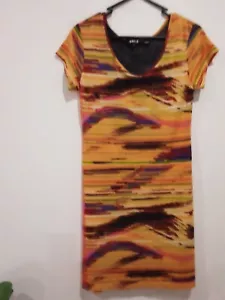 SAN.D Label Dress Womens Size Small Short Sleeve Fitted Stretchy Delicate - Picture 1 of 16