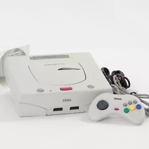 Sega Saturn WHITE Console FREE SHIPPING HST-3220 -NTSC-J CD- Tested System 15958 - Picture 1 of 11