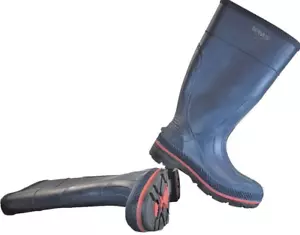 Servus Honeywell Rubber Boots Rain Work Knee Blue Waterproof Farm Mud Barn Sz 5 - Picture 1 of 24