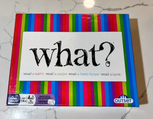 What? Party Game by Outset Games 2013 Pre Owned in Box Complete - Picture 1 of 3