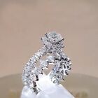 Rings Cool 2PC Silver Promise Rings Delicate Design Set Diamond Fashion Ring 5