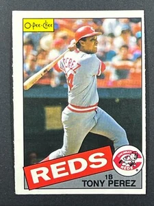 Tony Perez 1985 O-Pee-Chee #212 Cincinnati Reds HOF - Bild 1 von 2