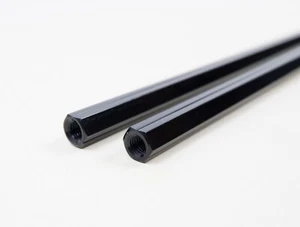 Set of Universal 225 mm x M8 Hex Kart Track Rods - Picture 1 of 2