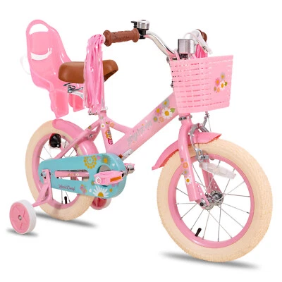 JOYSTAR Girls Bike 2-7 Years old 12-16 Inch Girls Doll Seat Streamers best gift - Image 1 of 4