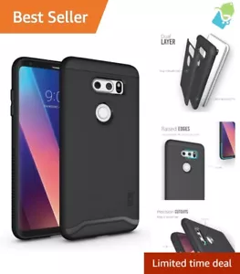 Shock-Absorbent Slim Case for LG V30 Plus/V30S - Premium Matte Black Protection - Picture 1 of 10