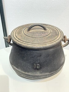Antique Very Heavy Cast Iron Pot Cauldron 4.5 kg. Collection / Deco - Picture 1 of 9