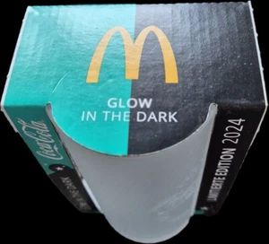 Mc Donalds Coca Cola Glas Edition 2024 GLOW IN THE DARK neu in der OVP - Bild 1 von 2