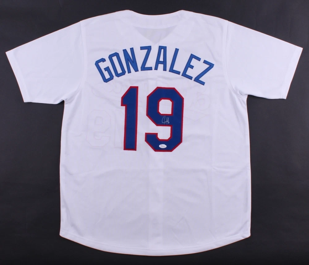 Texas Rangers Juan Gonzalez MLB Original Autographed Jerseys for