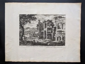 Thermen Kaiser Diokletian, Väen von Rom und Umgebung, Perelle, Stampa 1680 - Bild 1 von 8